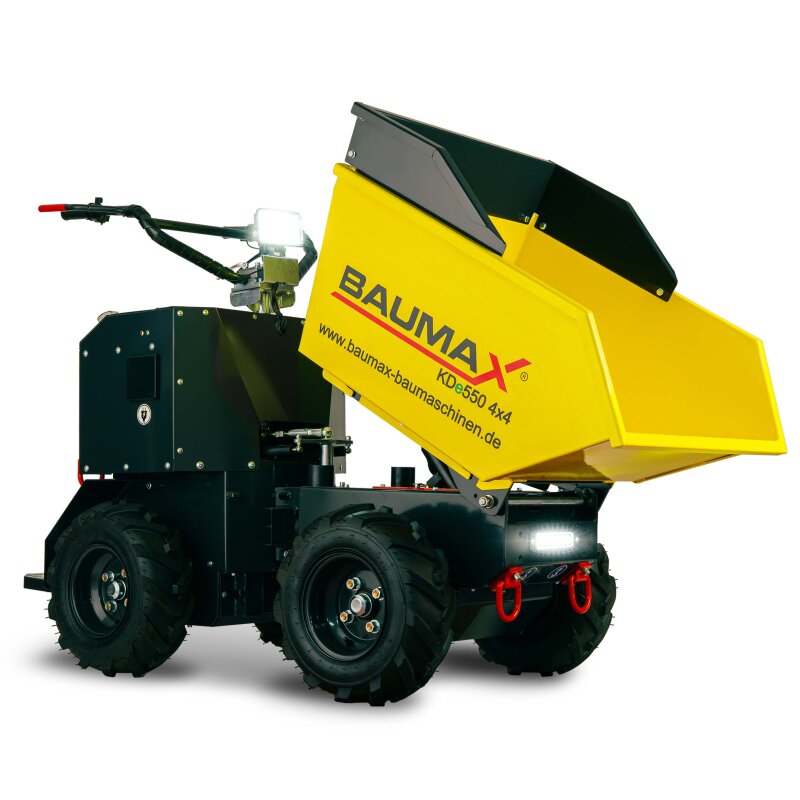 Raddumper Elektrisch KDE550 4X4 Mit Knicklenkung Und Mitfahrplattform Serienmässig Motorschubkarre Dumper