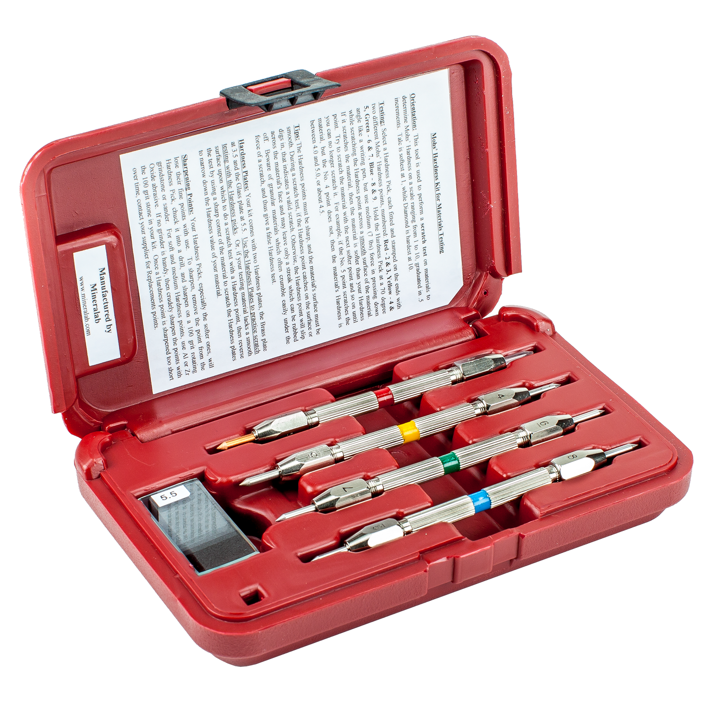 Hardness test MOH's test kit